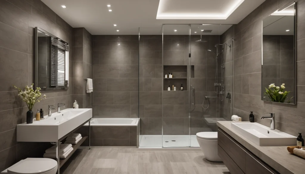 paroi de douche pour sous pente