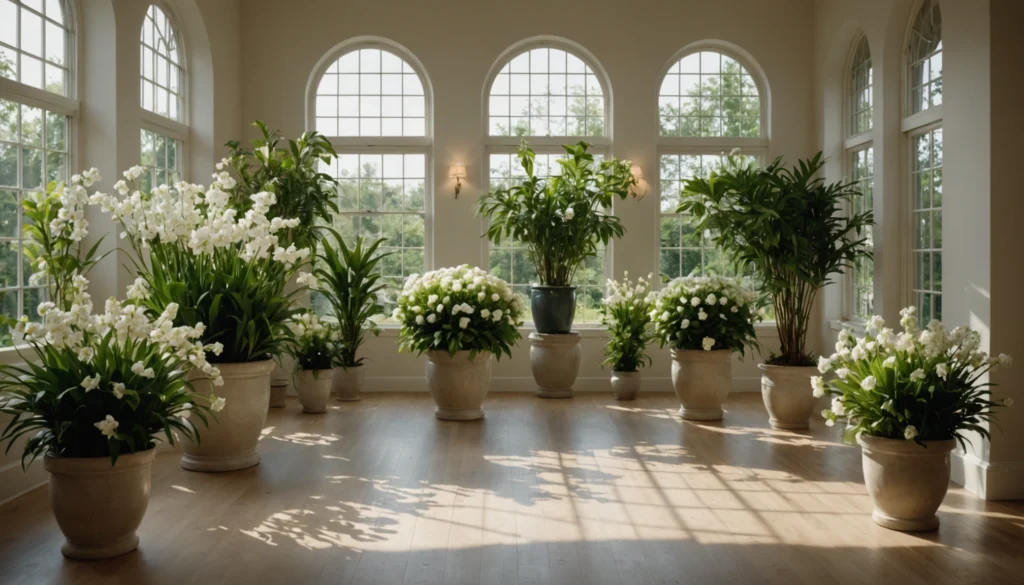 plante vivace à fleurs blanches