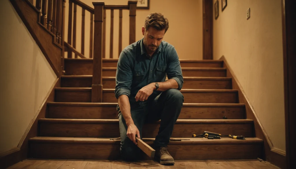 grincement escalier bois